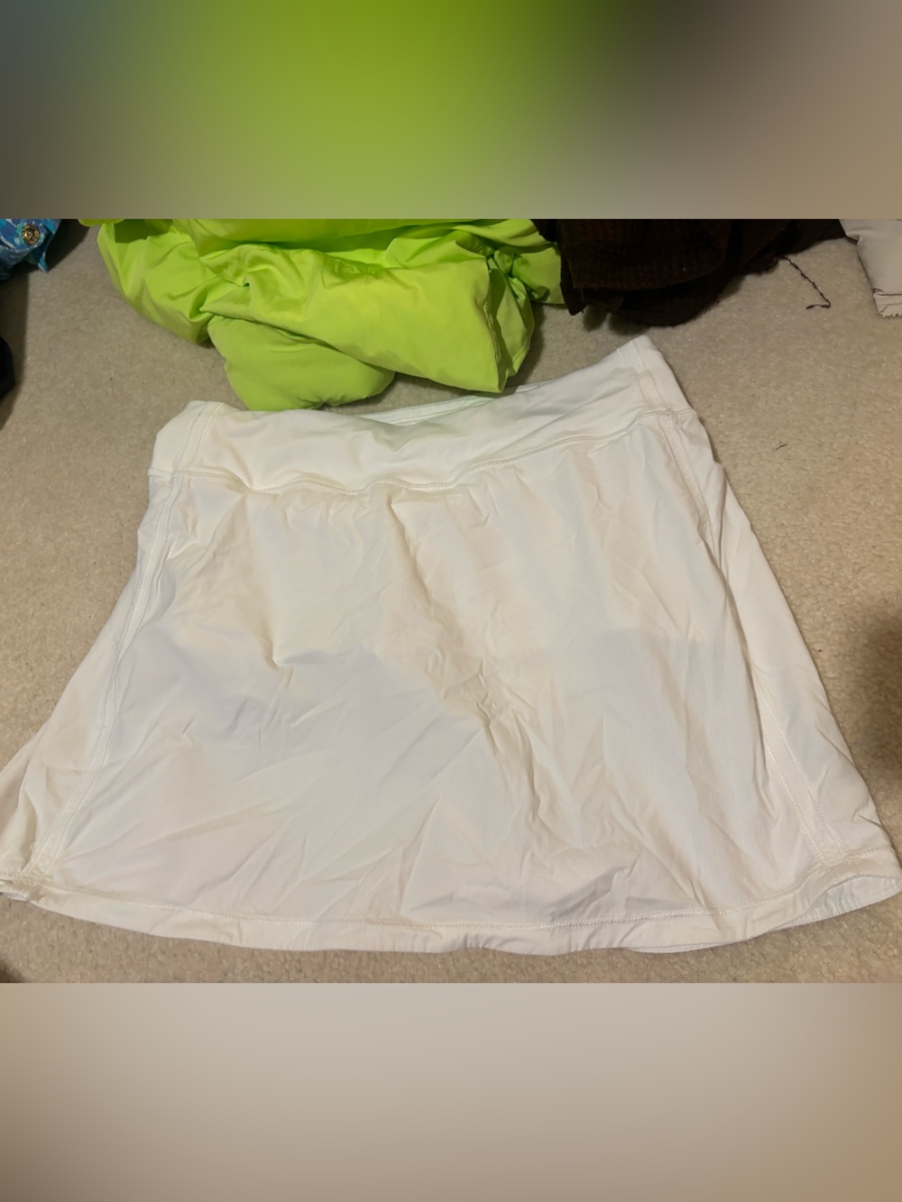 lululemon athletica White Athletic Mini Skirt